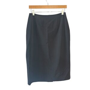 Ralph Lauren Black Pencil Skirt Knee Length Women Size 8 Office Academia